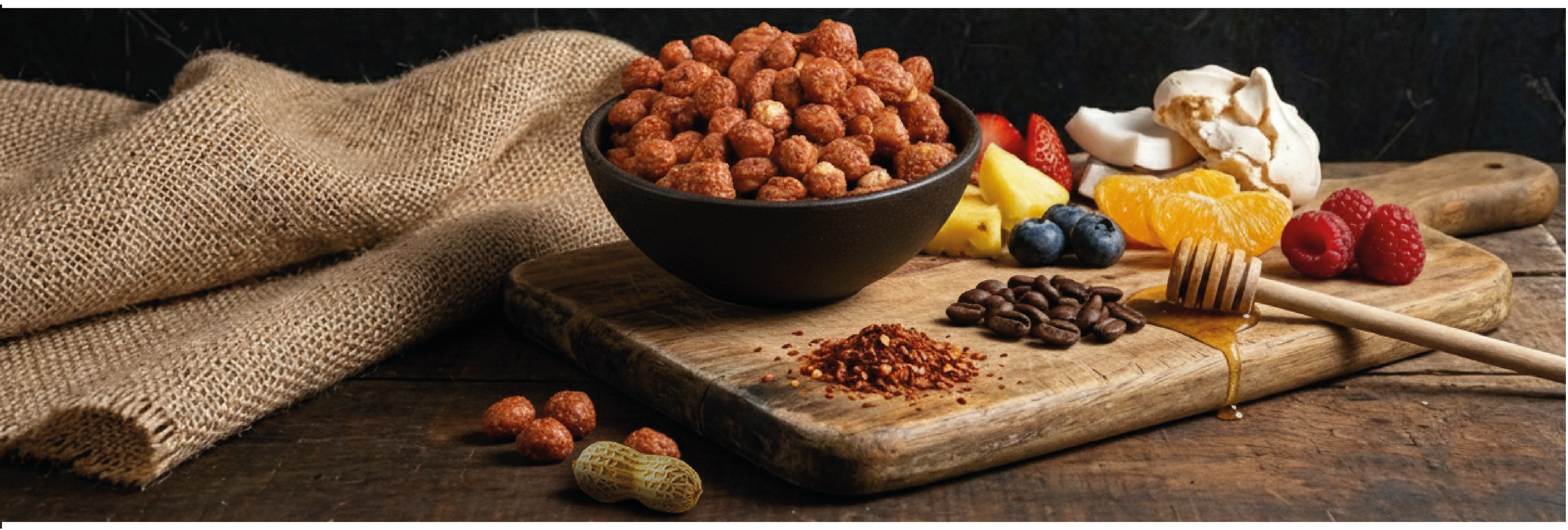 Maní e ingredientes