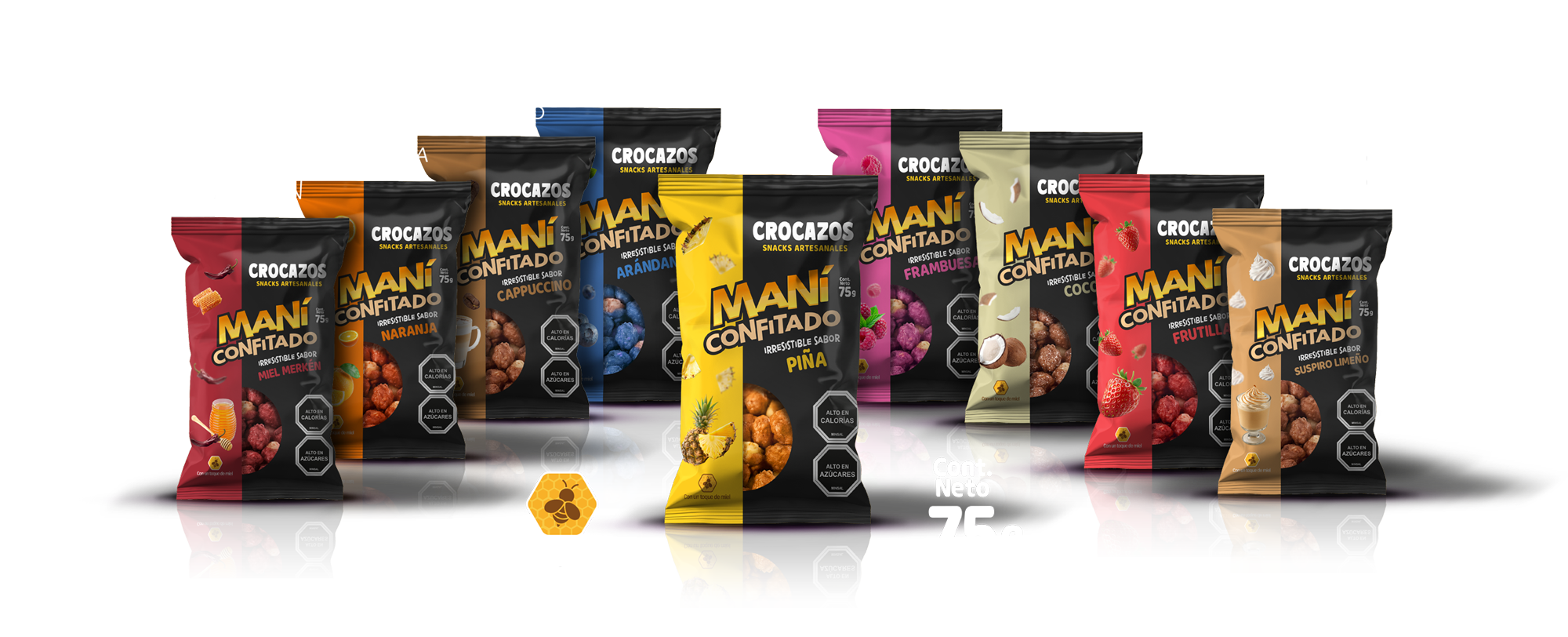 Variedad de Maní Confintado Crocazos